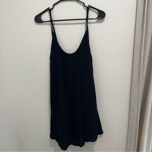 Roxy Perpetual Dress Black Strappy Mini Size S